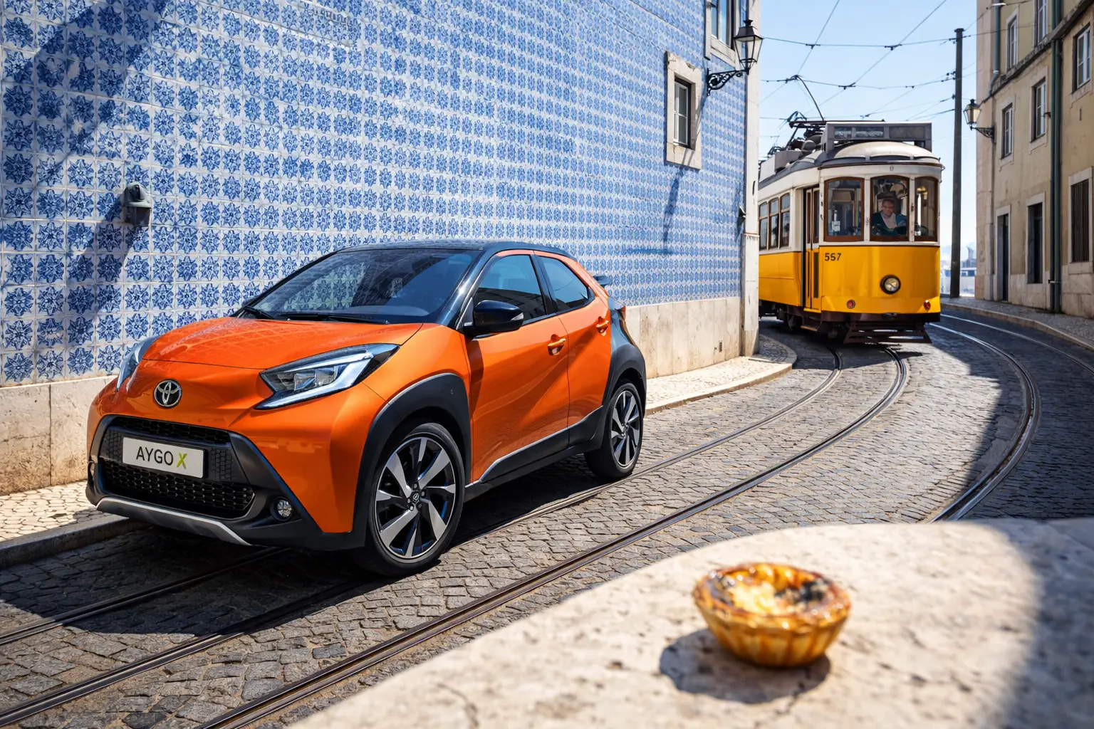 Carro económico para ruas de Lisboa